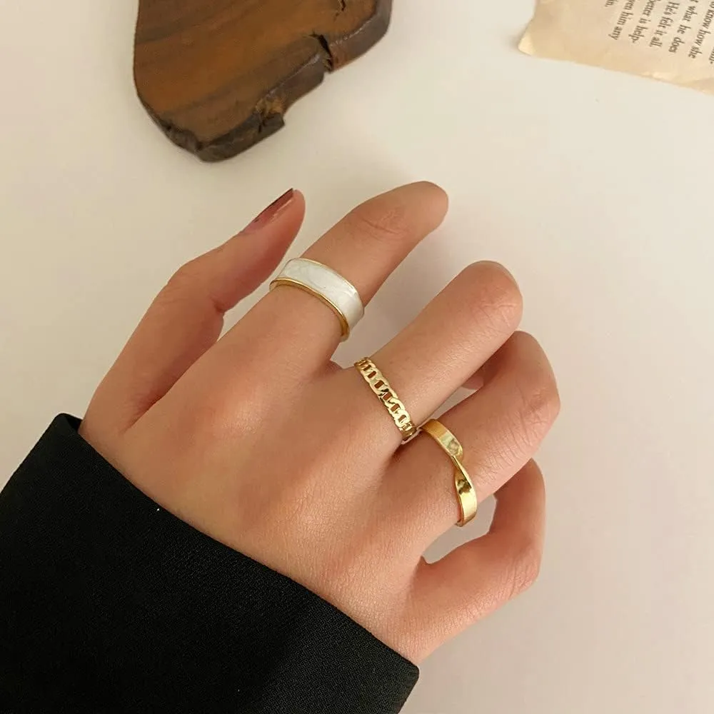 13-26PCS Gold Knuckle Stackable Rings Set for Women Midi Rings Crystal Gold Plated Knuckle Rings Set Bohemian Adjustable Joint Finger Rings