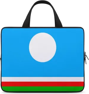 15-15.6 Inch Buryatia Flag Laptop Bag, Slim Neoprene Sleeve for Notebook & Tablet