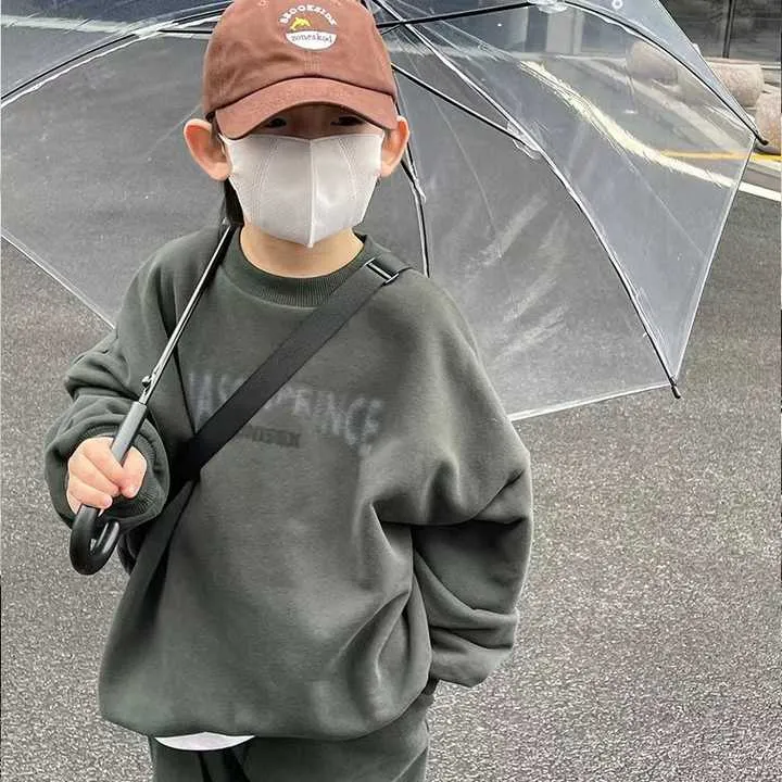 2022 الخريف مخصص المطبوعة الاطفال مجموعة ملابس لينة رياضية. 2022 Autumn Custom Printed Kids Soft Sportswear Set