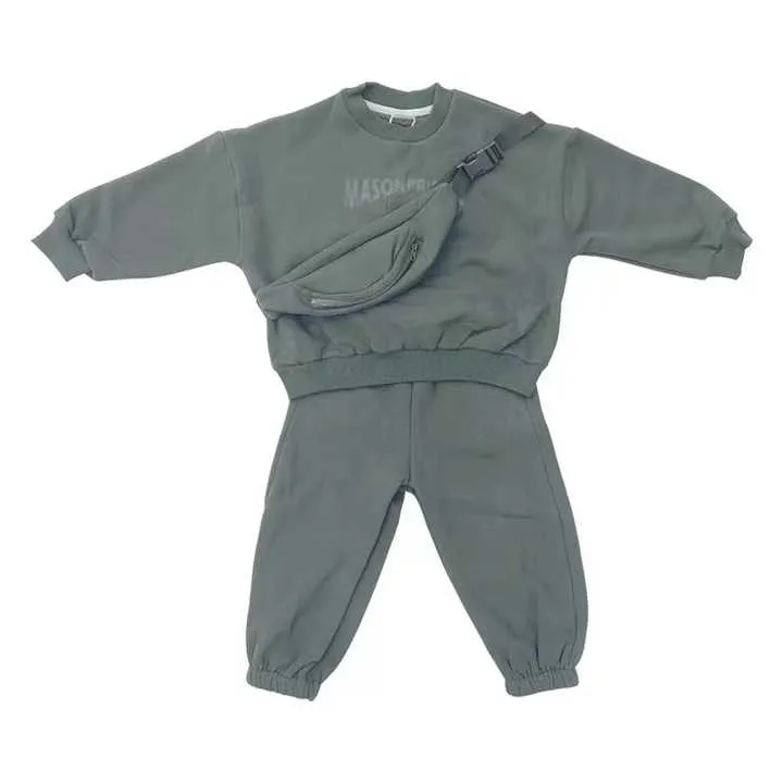 2022 الخريف مخصص المطبوعة الاطفال مجموعة ملابس لينة رياضية. 2022 Autumn Custom Printed Kids Soft Sportswear Set