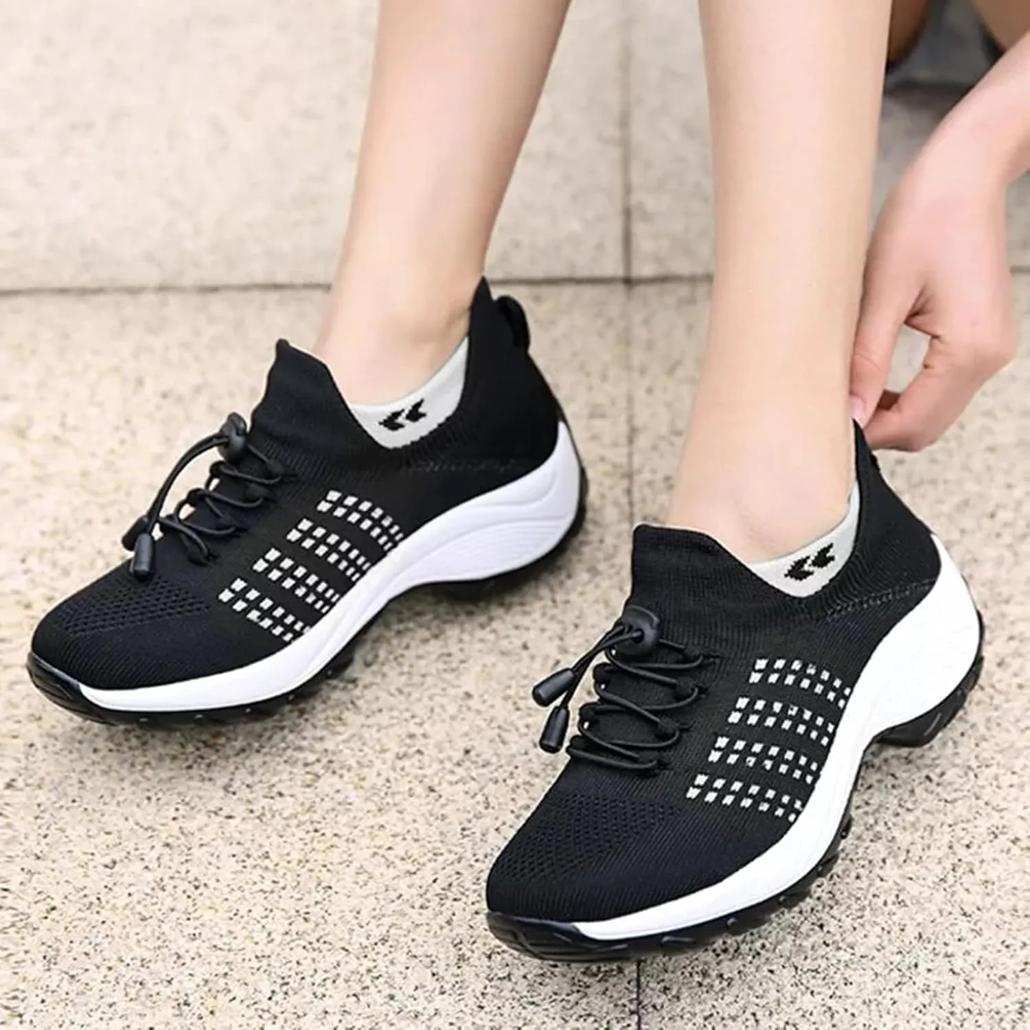 2025 New Ortho Pro Stretch Cushion Shoes for Women, Mesh Breathable Comfortwear Orthopedic Sneakers for Plantar Fasciitis