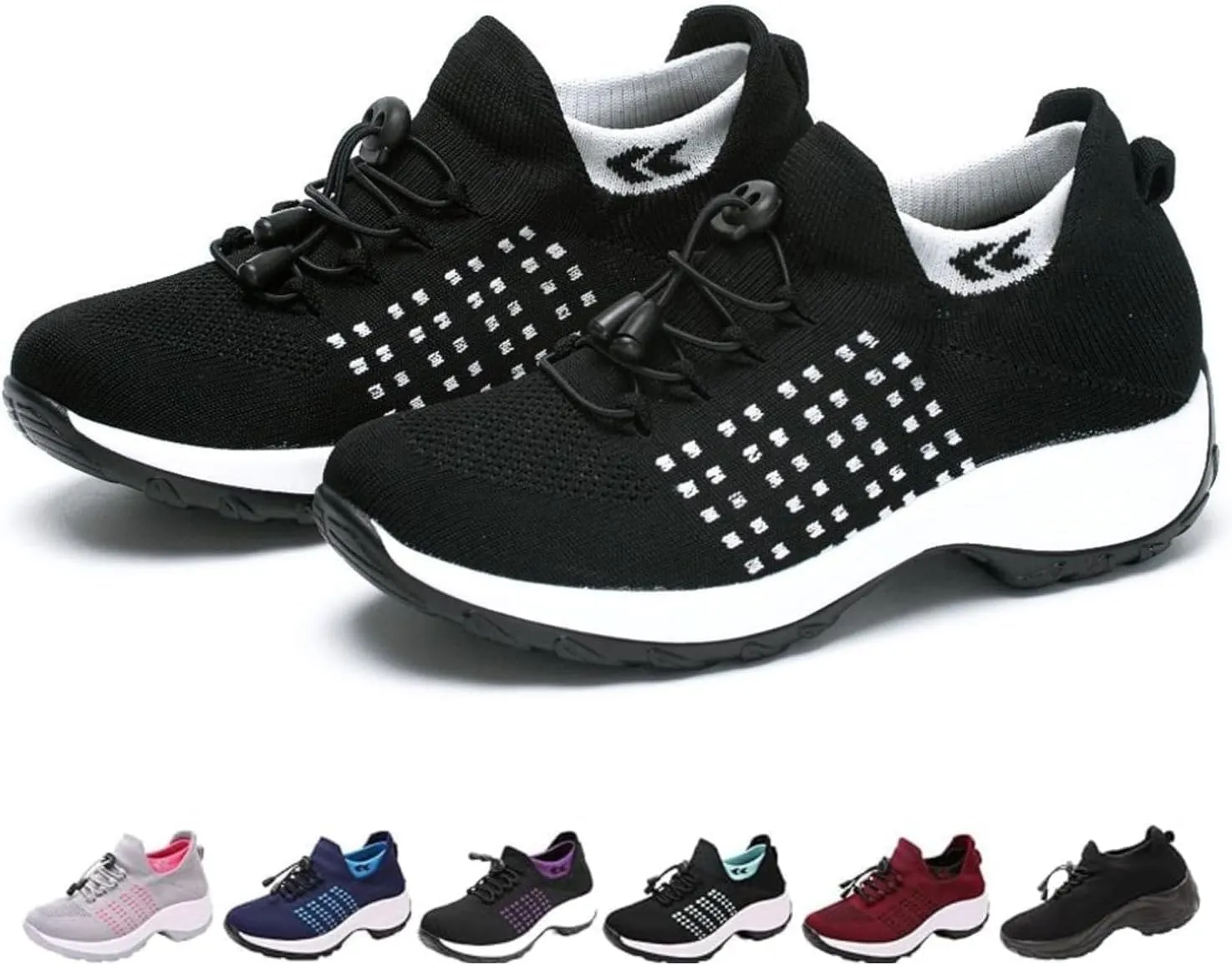 2025 New Ortho Pro Stretch Cushion Shoes for Women, Mesh Breathable Comfortwear Orthopedic Sneakers for Plantar Fasciitis