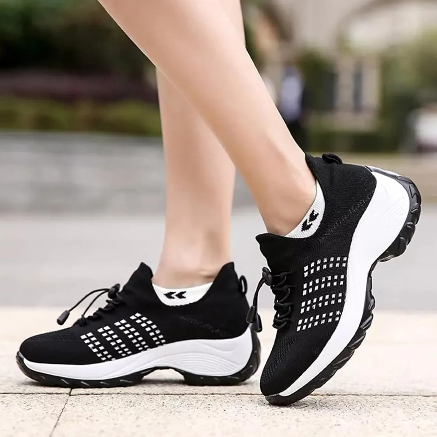 2025 New Ortho Pro Stretch Cushion Shoes for Women, Mesh Breathable Comfortwear Orthopedic Sneakers for Plantar Fasciitis