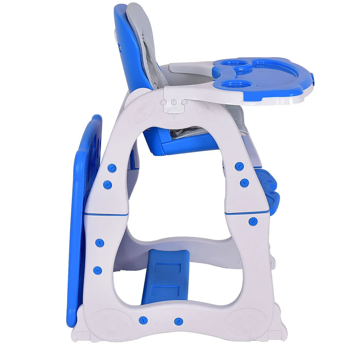 3 in 1 Convertible Play Table Seat Baby High Chair - Blue