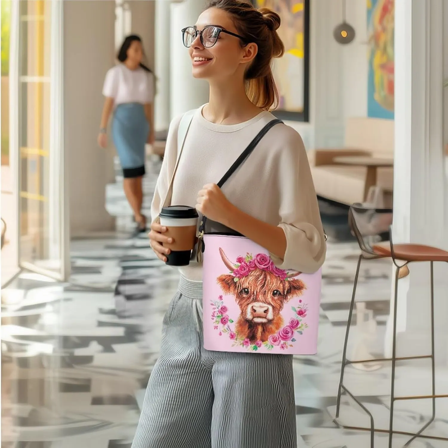 3 Piece Purse Set for Women Cute Shoulder Bags Handbags and Wallets Valentine's Day Tote Leather Hobo Bag