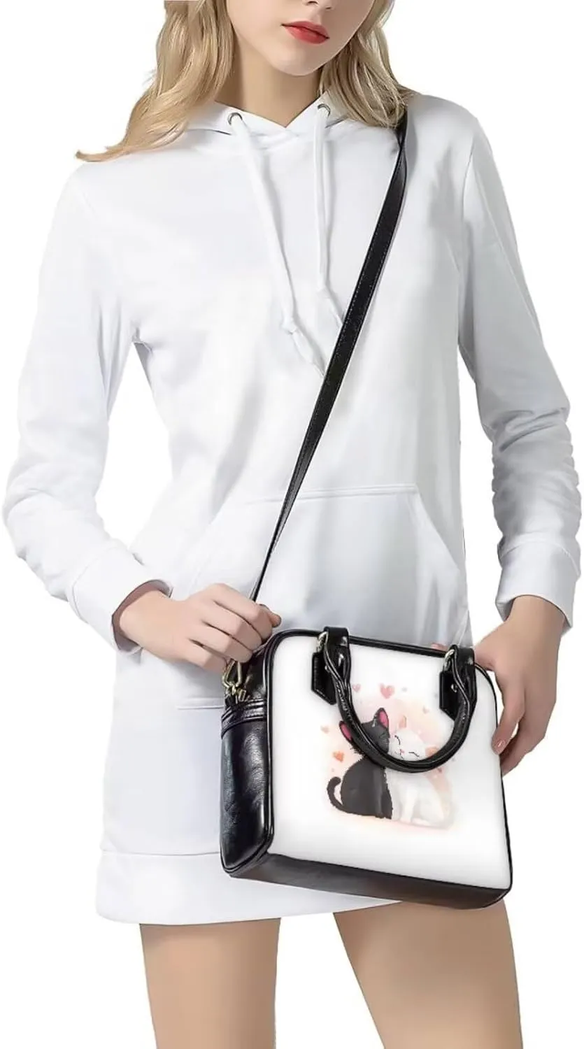 3 Piece Purse Set for Women Cute Shoulder Bags Handbags and Wallets Valentine's Day Tote Leather Hobo Bag