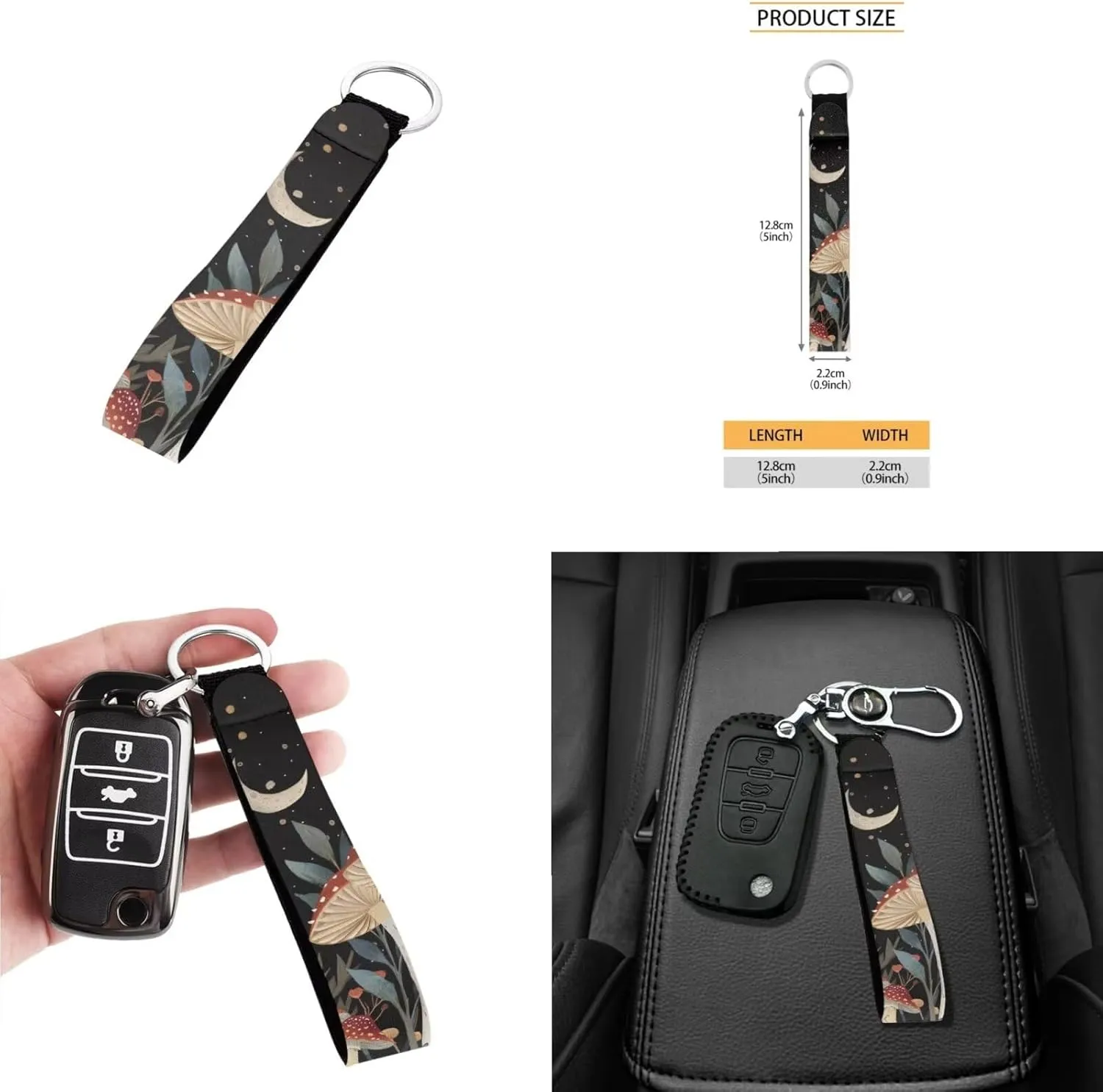 3pcs Tote Handbags Wallet and Keychain for Women Daliy Use