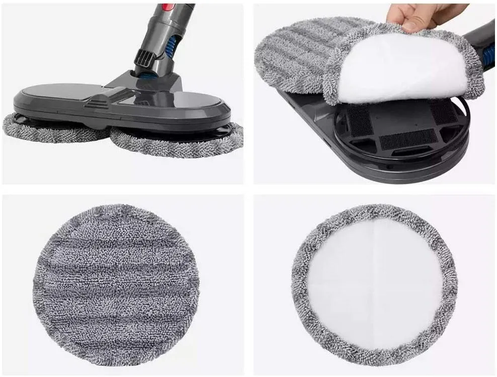 4 X Microfibre Pads | Compatible with Mop & Vac Attachment