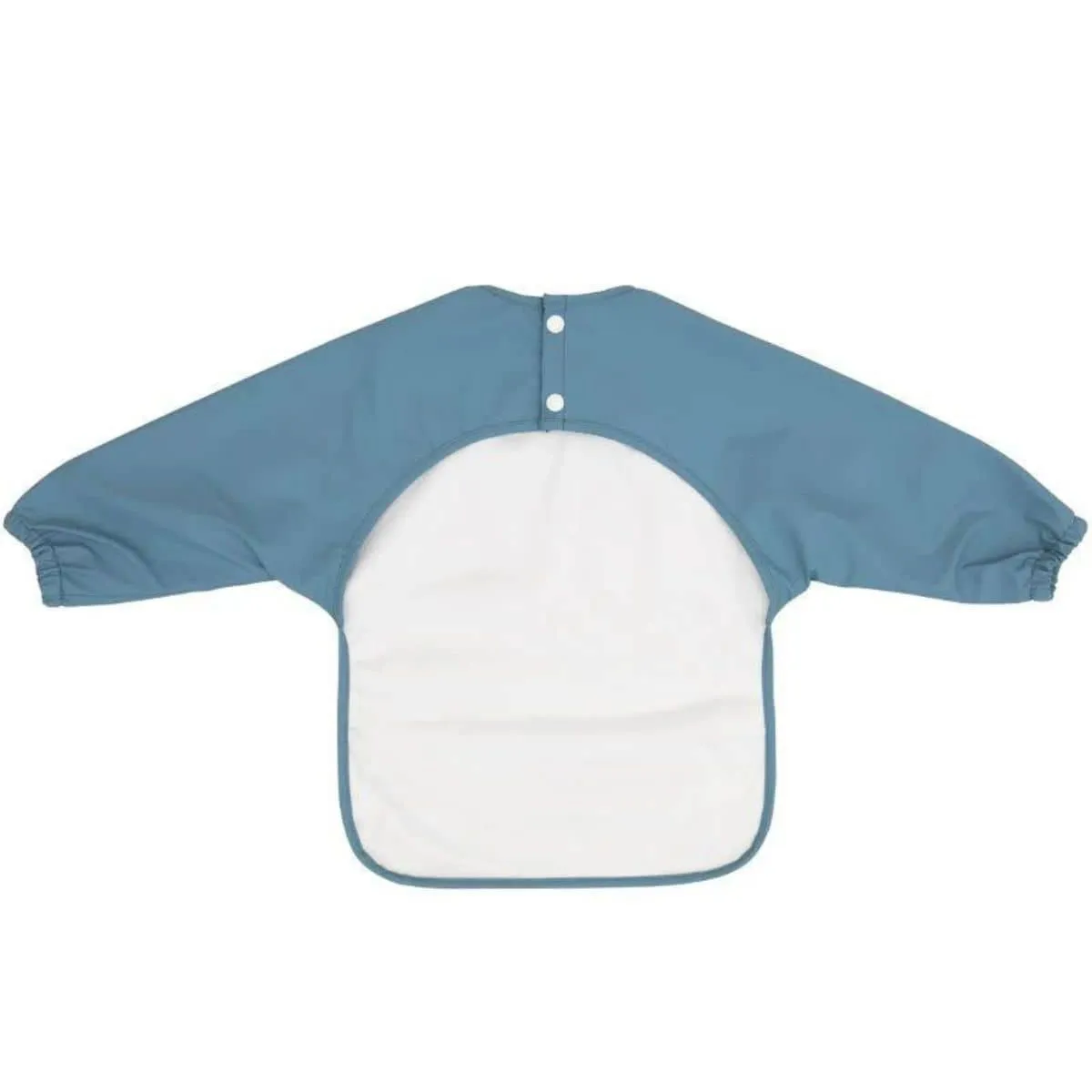All4Ella Recycled Long Sleeve Bib - Two-tone Blue