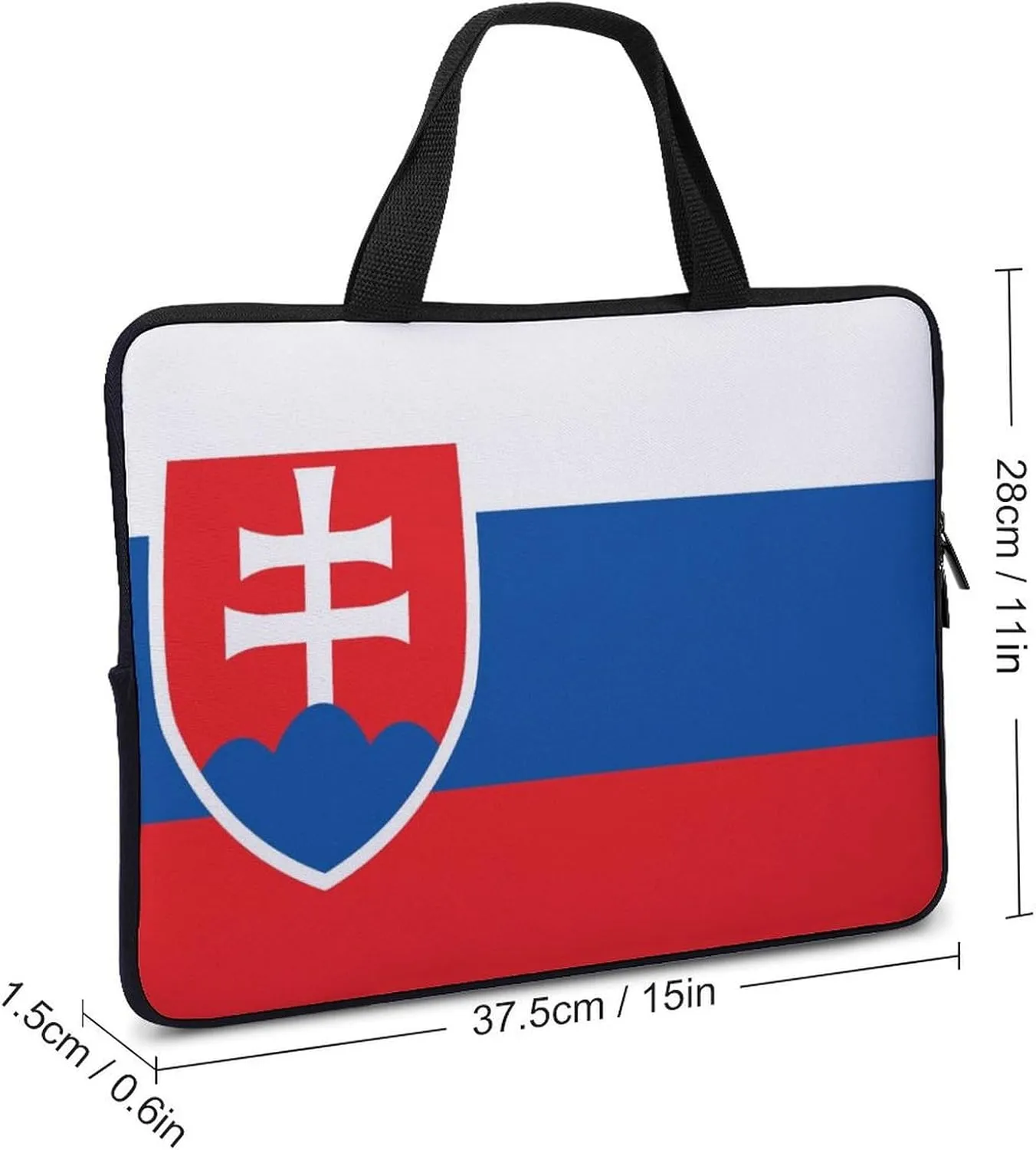 American Samoa Flag 15-15.6 Inch Laptop Case, Slim Neoprene Sleeve with Handle for Computer