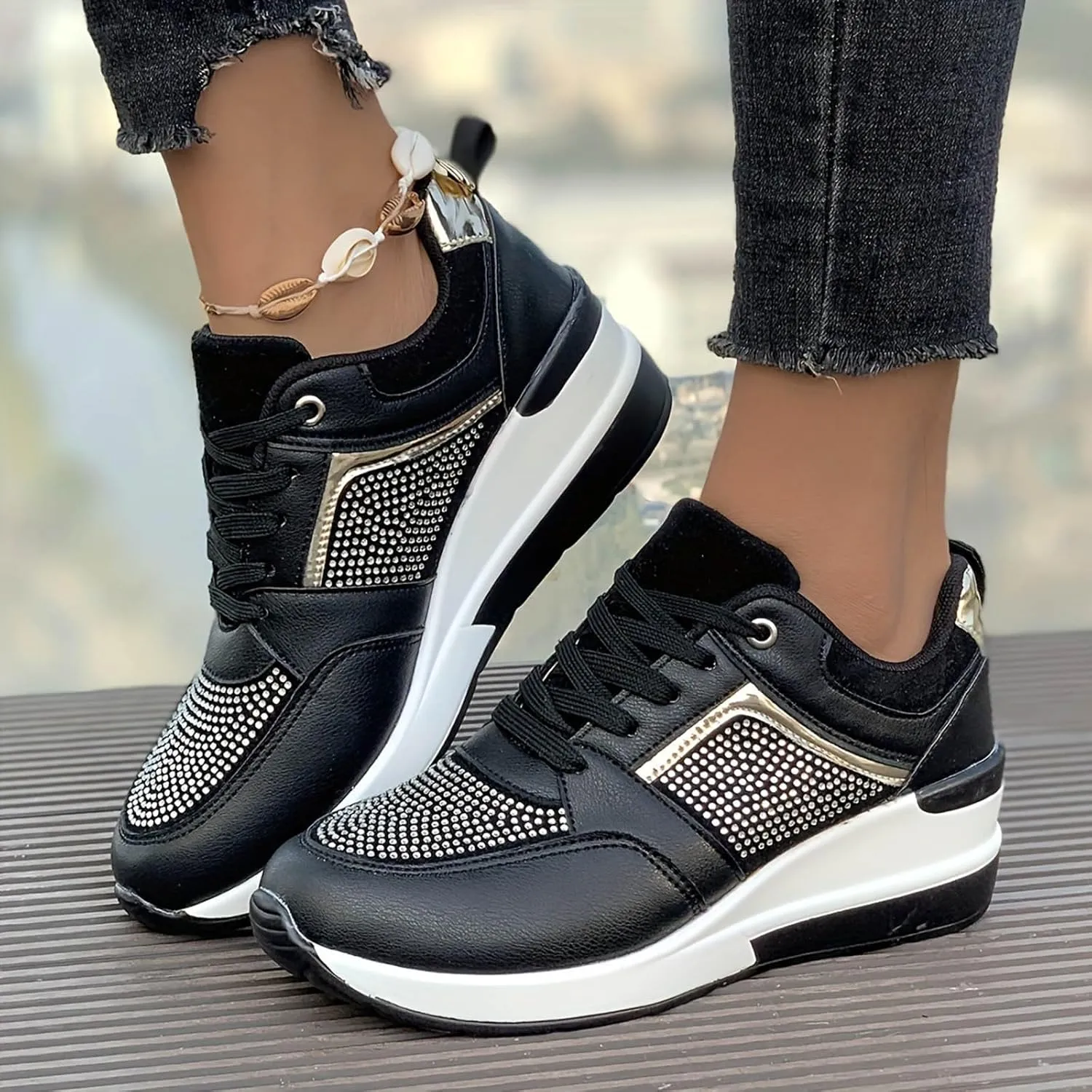 Arch Support Slip on Sneakers for Women Air Cushion Orthopedic Sneakers with Arch Support Fly Woven Mesh Shoe