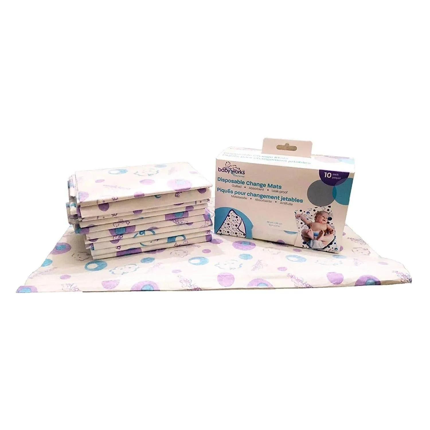 Baby Works Disposable Change Mats - Pack of 10
