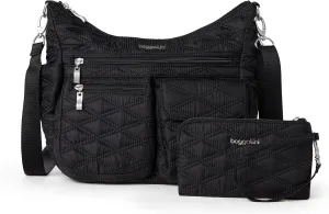 Baggallini Modern Everywhere Crossbody Women 11x9x4.5 RFID Hobo Bag