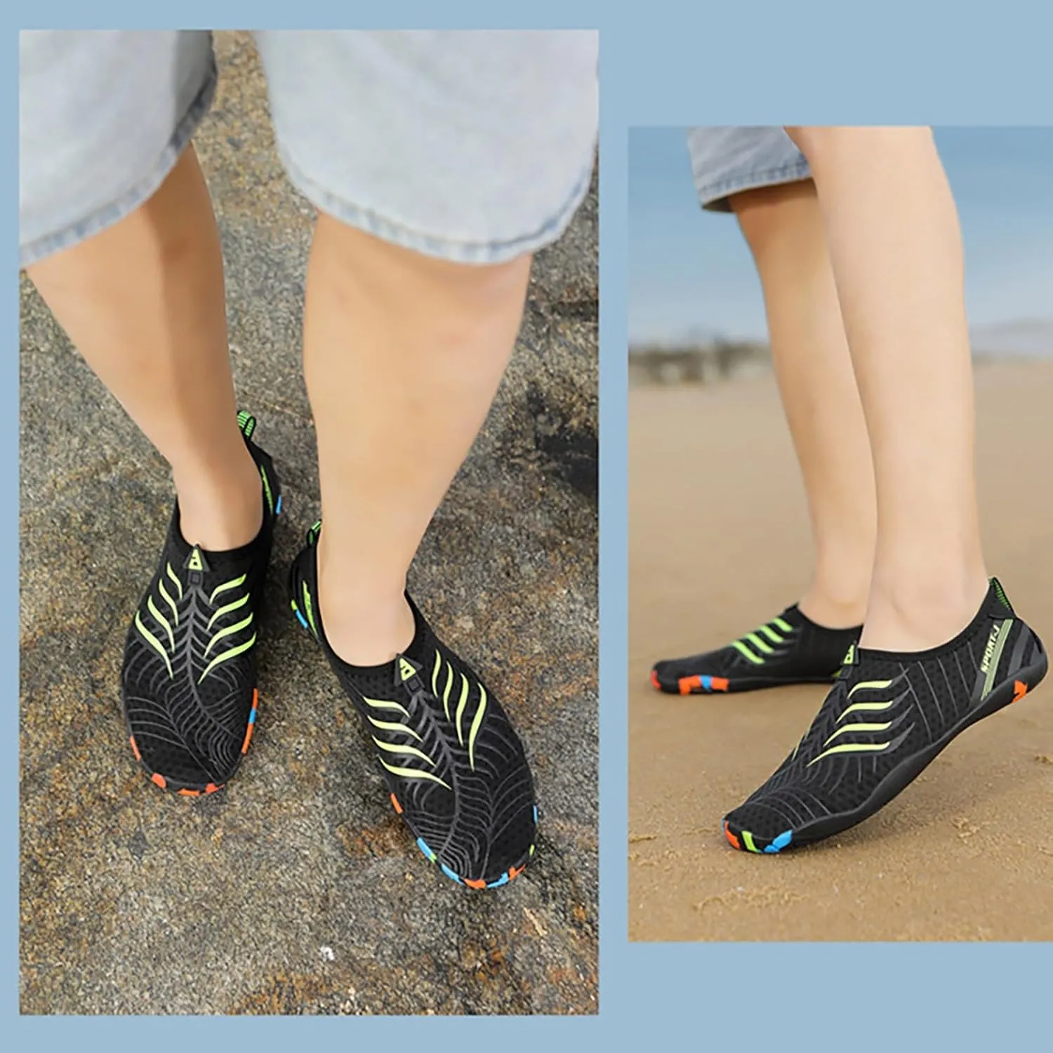 Barefoot Aqua Shoes Water Shoes for Women Men Quick Dry Beach Swim Pool Surf Hiking Kayaking Yoga Outdoor Sports Non Slip Footwear
