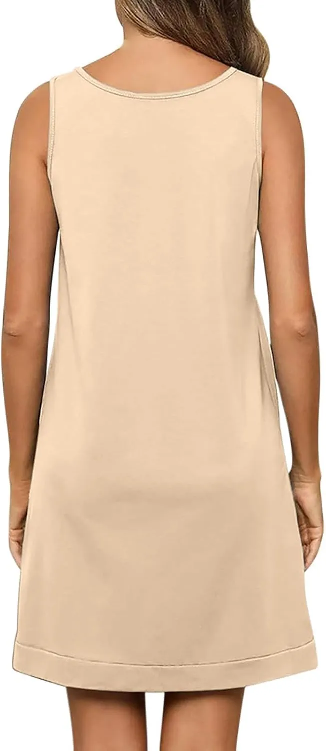 Beach Dresses for Women 2025 Vacation Sexy Mini Sundress Comfortable Soft Dress Summer Casual Loose Midi Dresses