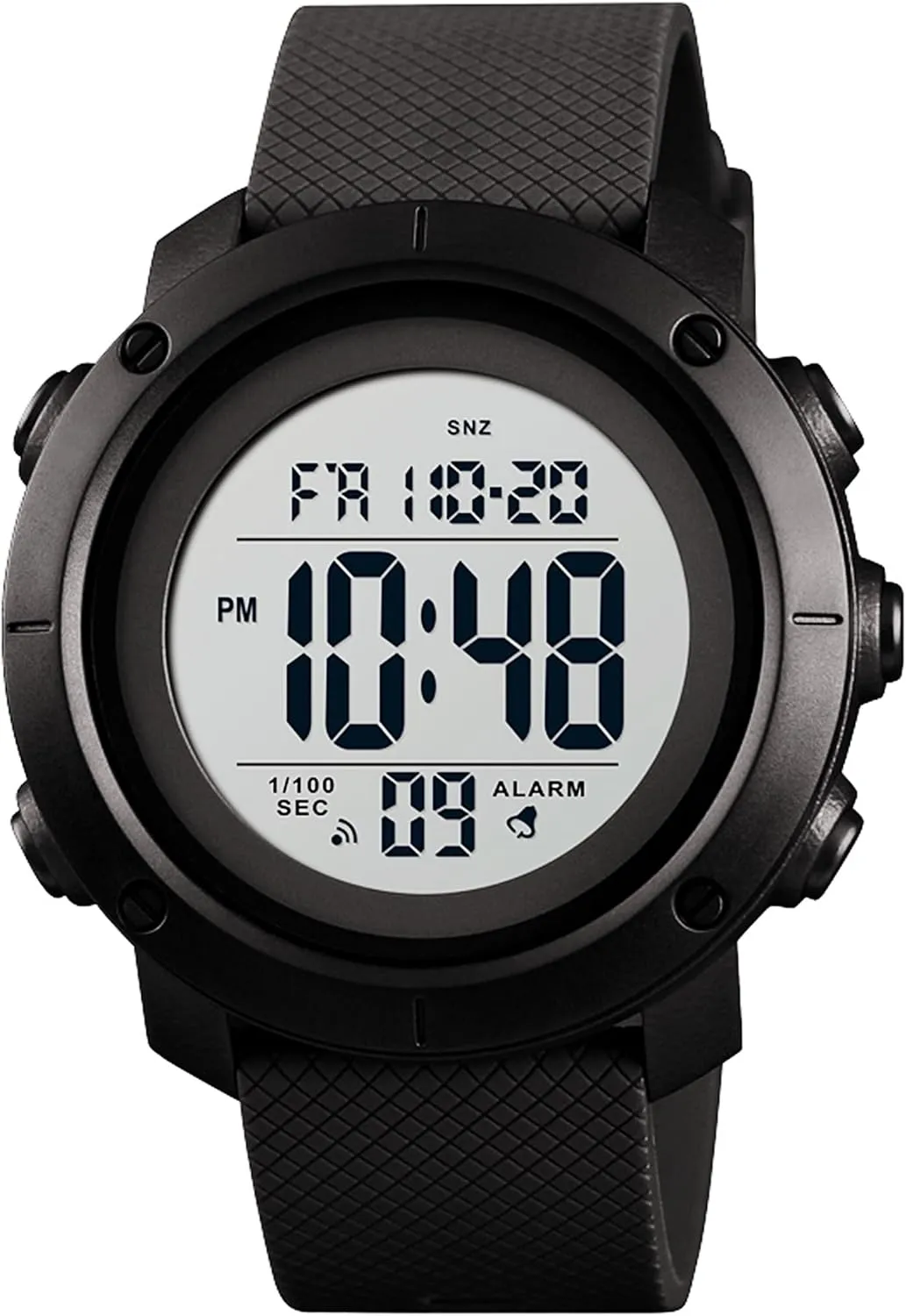 Big Boys Digital Watch Sports Teen Waterproof Military Back Light Watch for Teenagers Boys Ages 11-18 Black (Black)