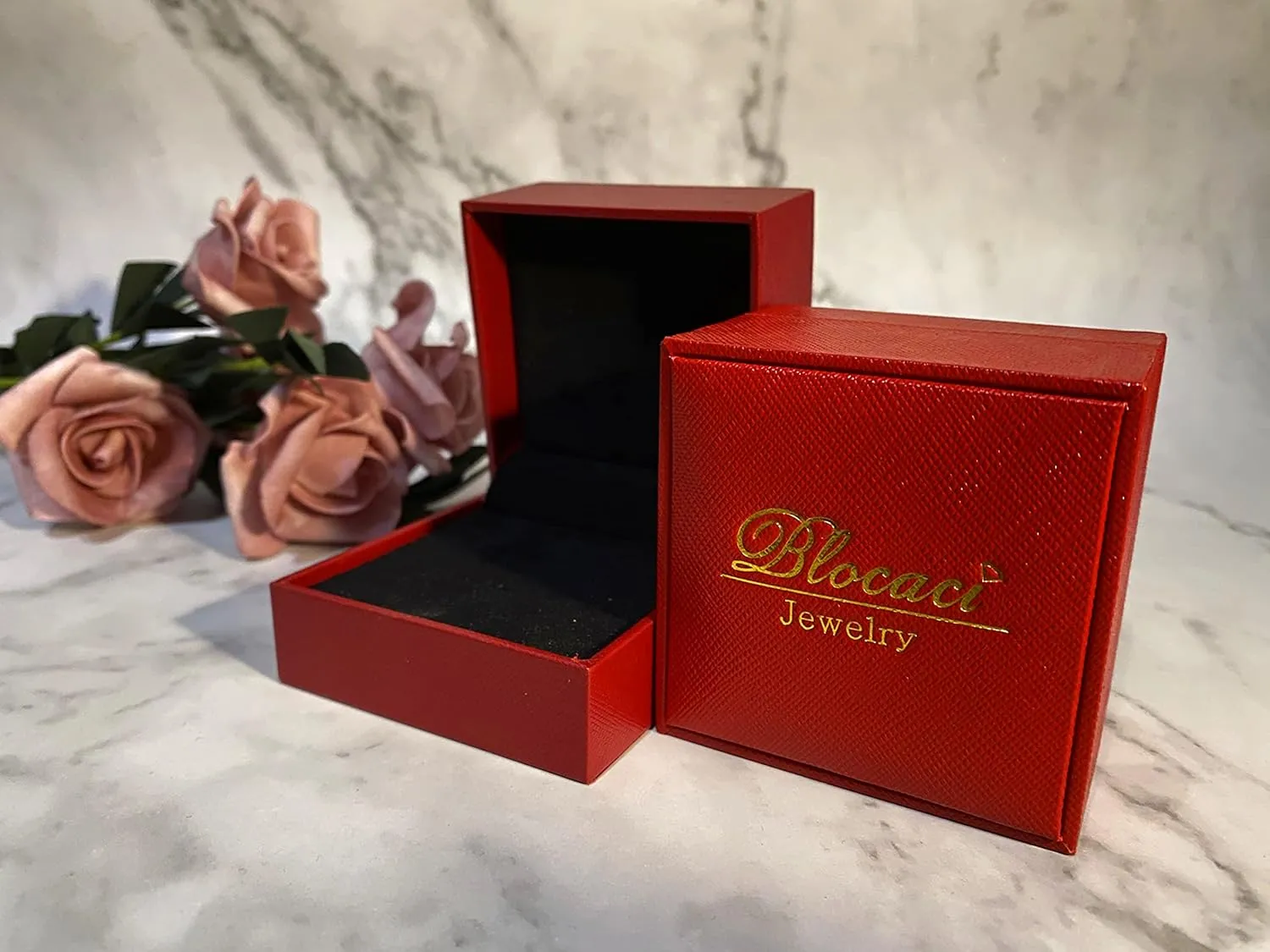 Blocaci Engagement Ring 1.0/2.0/3.0 CT Side Stones Moissanite Oval Engagement Rings for Women 10k 14k 18k White Gold Rose Gold Yellow Gold Free Engraving