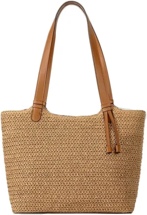 Bohemia Straw Beach Bag Women Macrame Shoulder Tote Top-handle Hobo Bag Summer Travel Beach Bags Crossbody Purse 2025