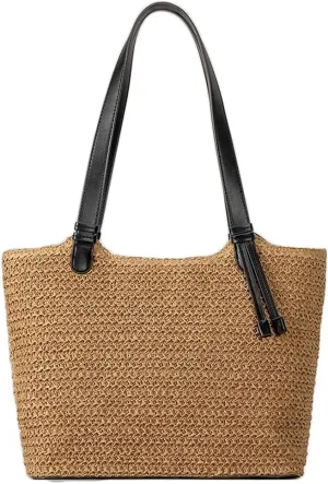 Bohemia Straw Beach Bag Women Macrame Shoulder Tote Top-handle Hobo Bag Summer Travel Beach Bags Crossbody Purse 2025