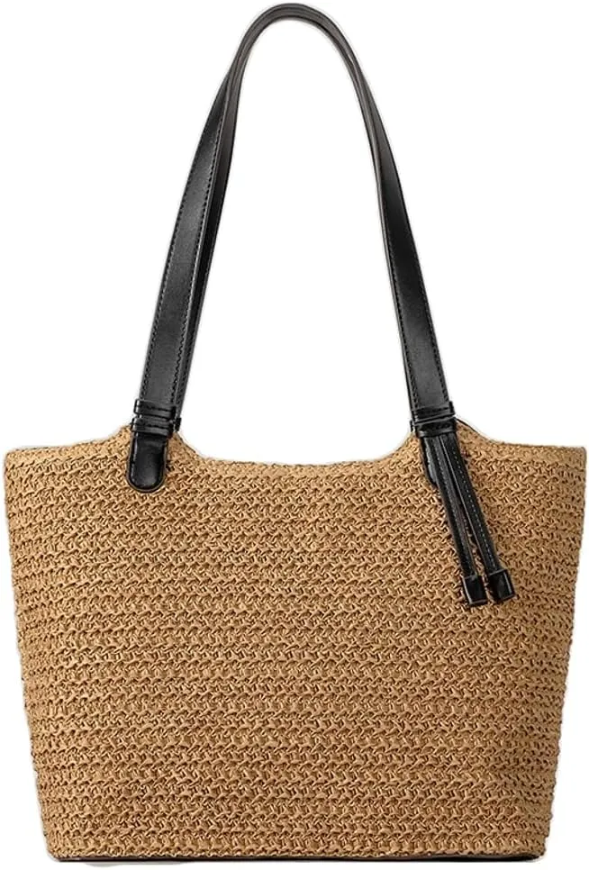 Bohemia Straw Beach Bag Women Macrame Shoulder Tote Top-handle Hobo Bag Summer Travel Beach Bags Crossbody Purse 2025