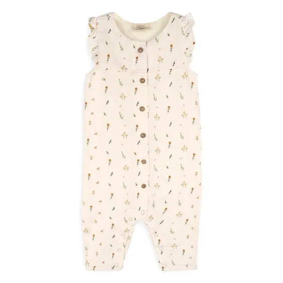 Boho Floral Button Jumpsuit