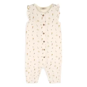 Boho Floral Button Jumpsuit
