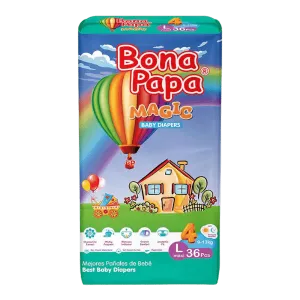 BONA PAPA MAGIC BABY DIAPERS MAXI L-4 9-13KG 36PCS
