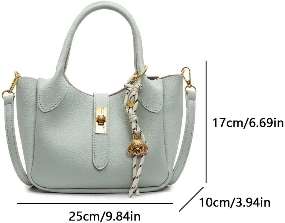 Bucket Bags for Women Trendy Leather Tote Bag Retro Bucket Purse Vintage Crossbody Shoulder Bag Handbags Clutch