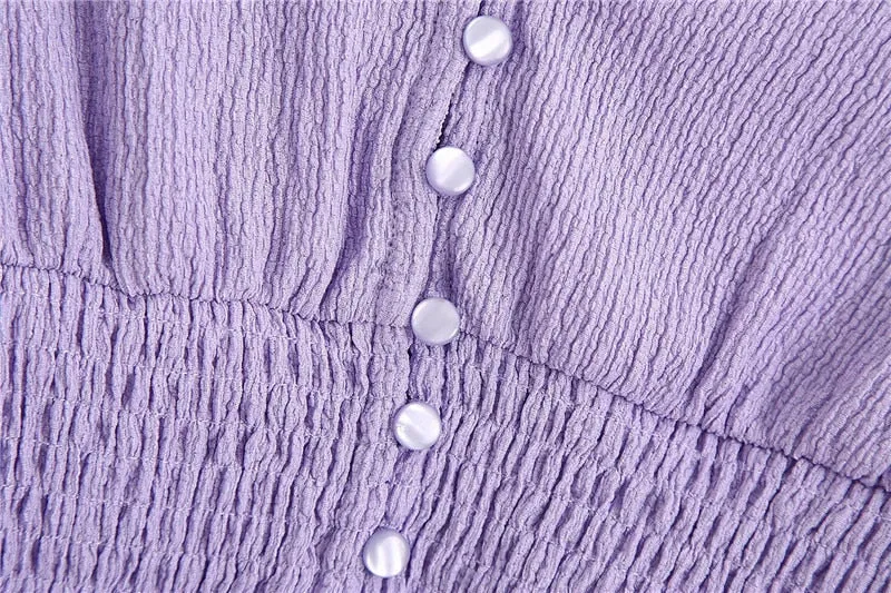 BUTTON-UP CROPPED BLOUSE
