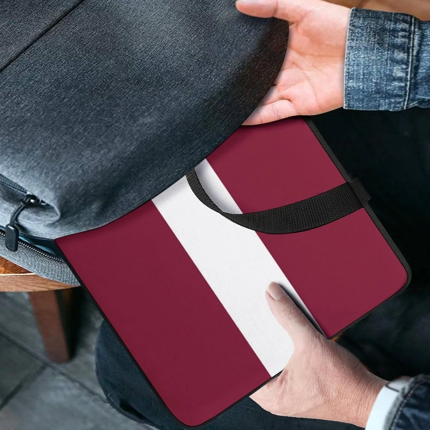Cayman Lslands Flag Laptop Bag 15-15.6 Inch, Protective Slim Sleeve with Handle for Notebook