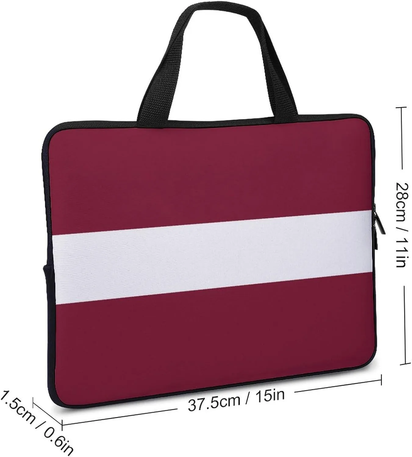 Cayman Lslands Flag Laptop Bag 15-15.6 Inch, Protective Slim Sleeve with Handle for Notebook