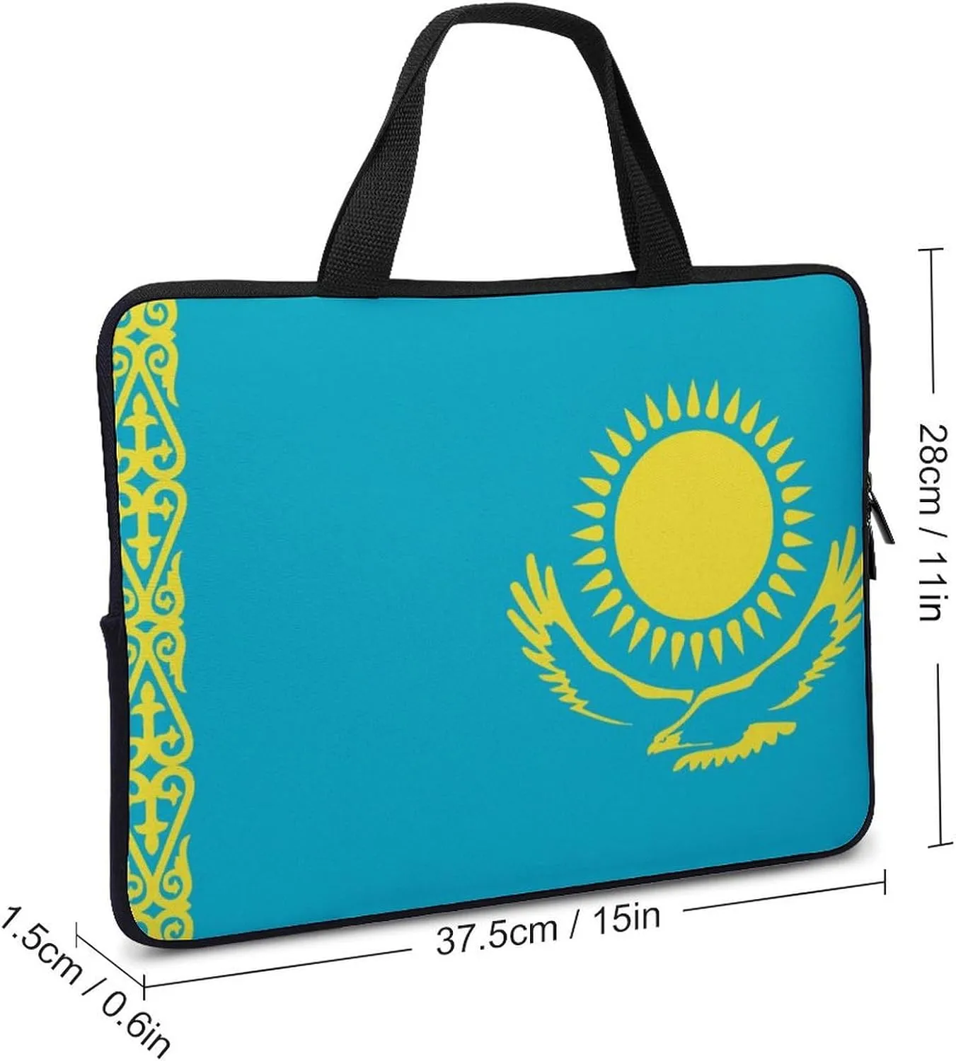 Cayman Lslands Flag Laptop Bag 15-15.6 Inch, Protective Slim Sleeve with Handle for Notebook