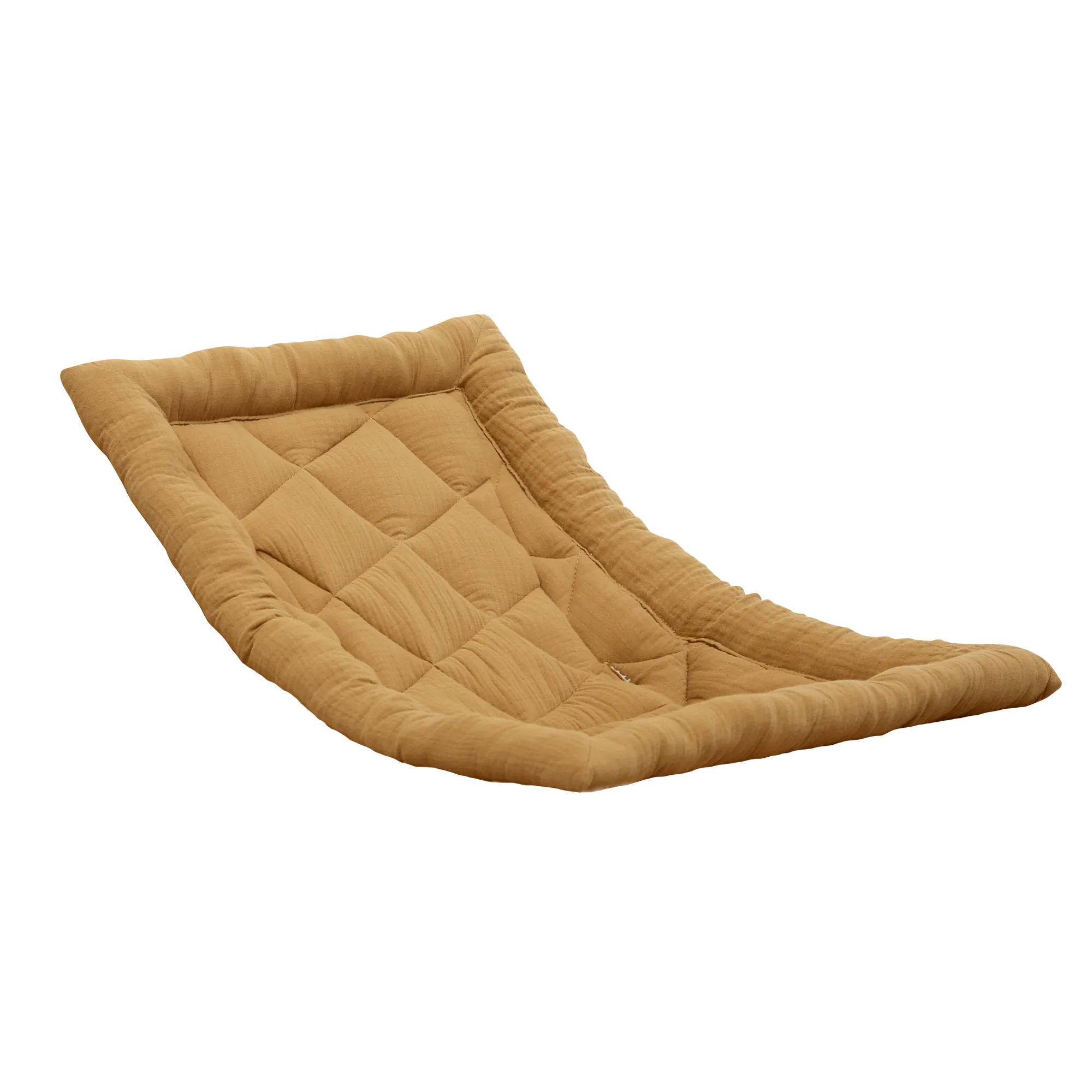 Charlie Crane LEVO Baby Rocker - Beech with Camel Cushion