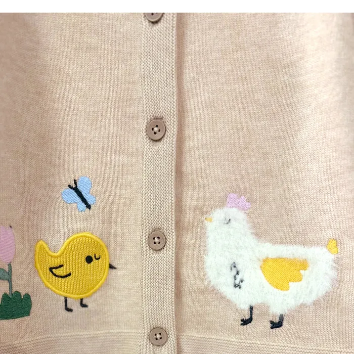 Chicken Little Embroidered Sweater