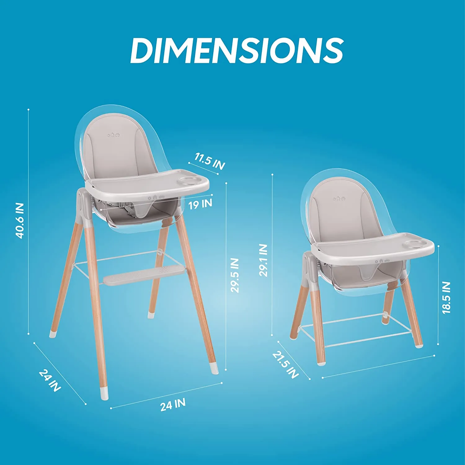 Children of Design 6-in-1 Deluxe High Chair