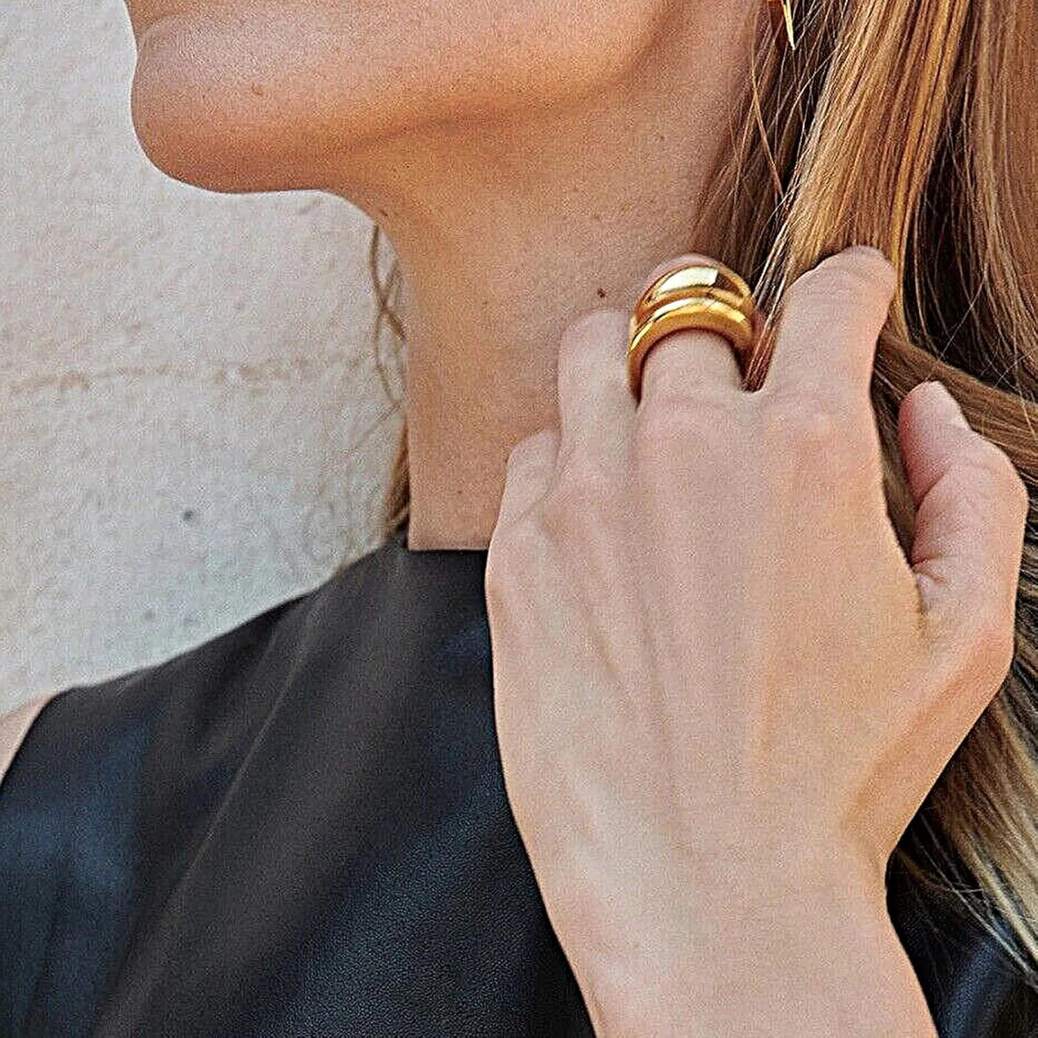 Chunky Gold Rings for Women That Don't Tarnish Band Rings Statement Rings Gold and Silver Rings for Women