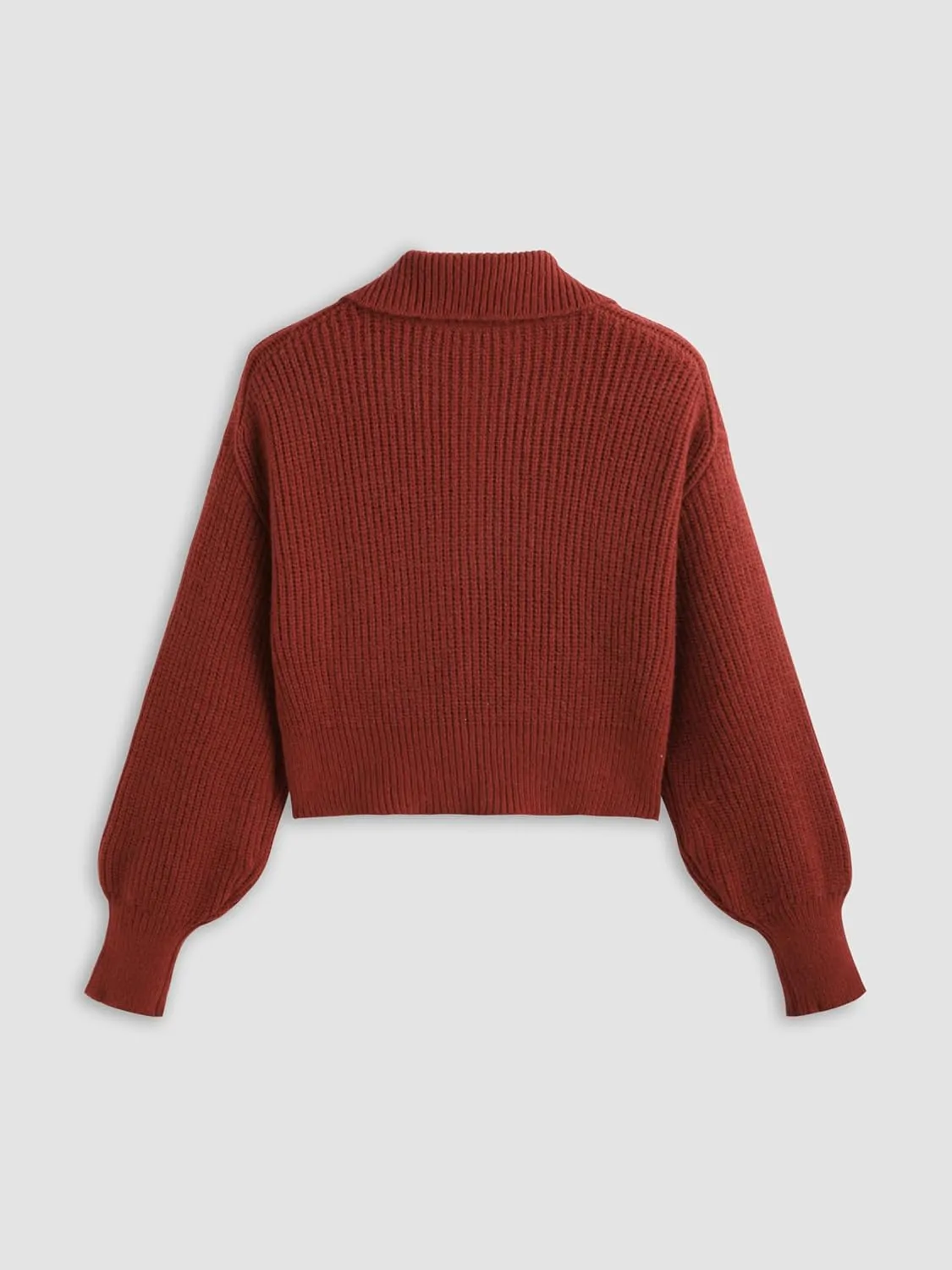 CIDER Zip Up Cardigans for Women Fall Trendy Long Sleeve Chunky Cardigan Knit Open Front Collared Zipper Cardigan
