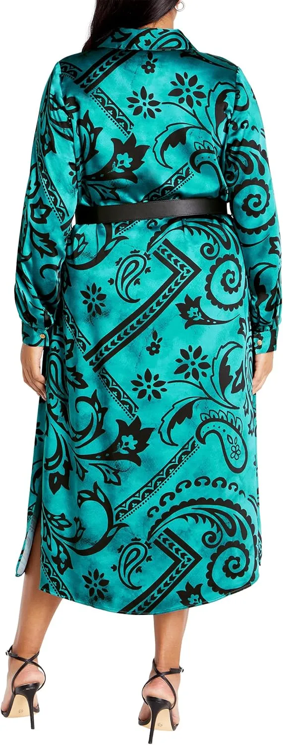 City Chic Women's Apparel Women's City Chic Plus Size Dress Sienna PRT