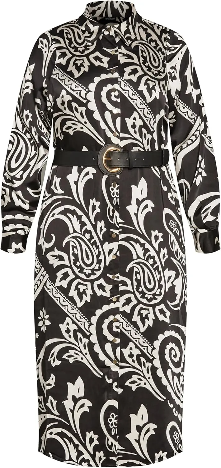 City Chic Women's Apparel Women's City Chic Plus Size Dress Sienna PRT