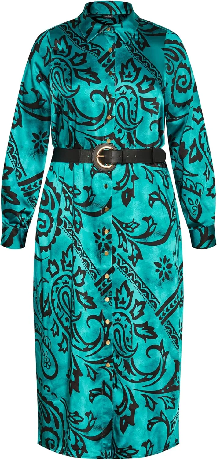 City Chic Women's Apparel Women's City Chic Plus Size Dress Sienna PRT