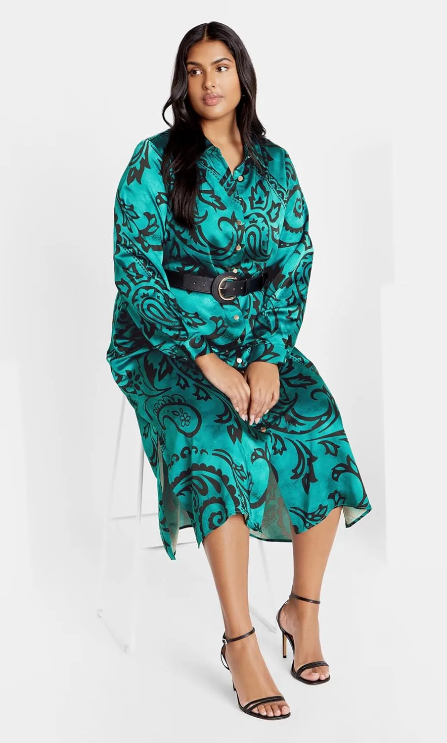 City Chic Women's Apparel Women's City Chic Plus Size Dress Sienna PRT