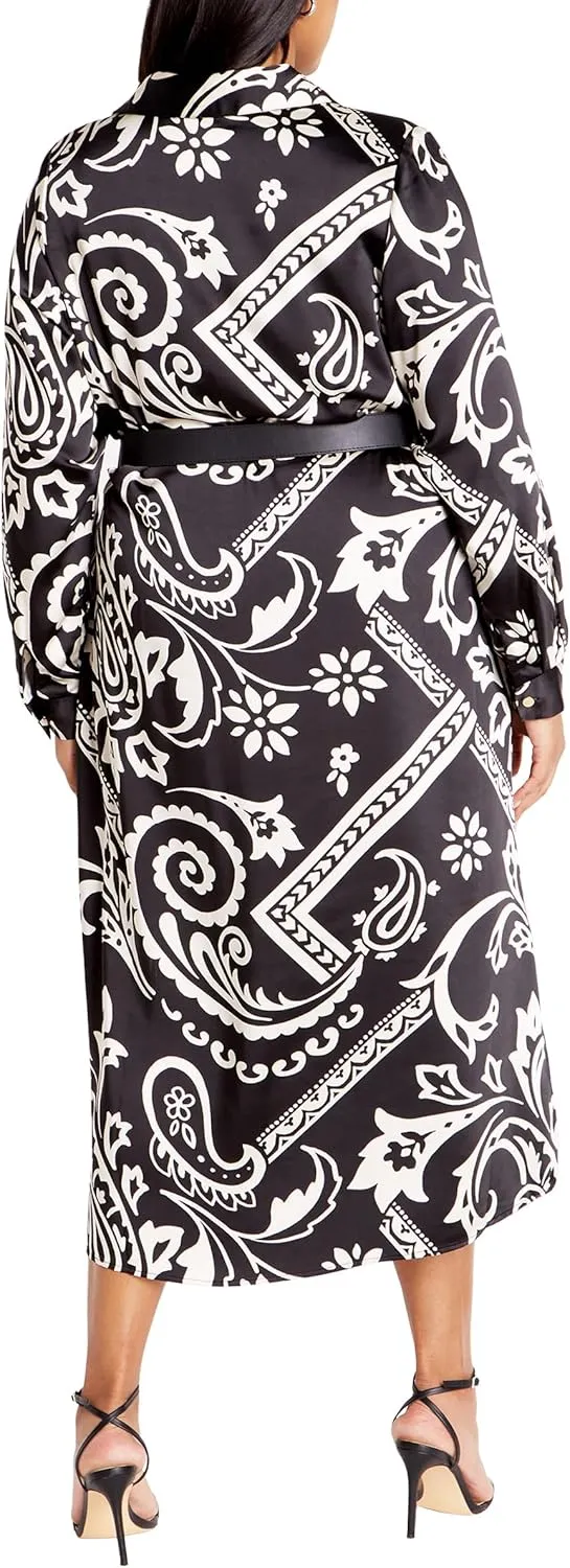 City Chic Women's Apparel Women's City Chic Plus Size Dress Sienna PRT