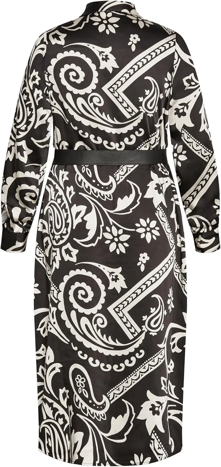 City Chic Women's Apparel Women's City Chic Plus Size Dress Sienna PRT