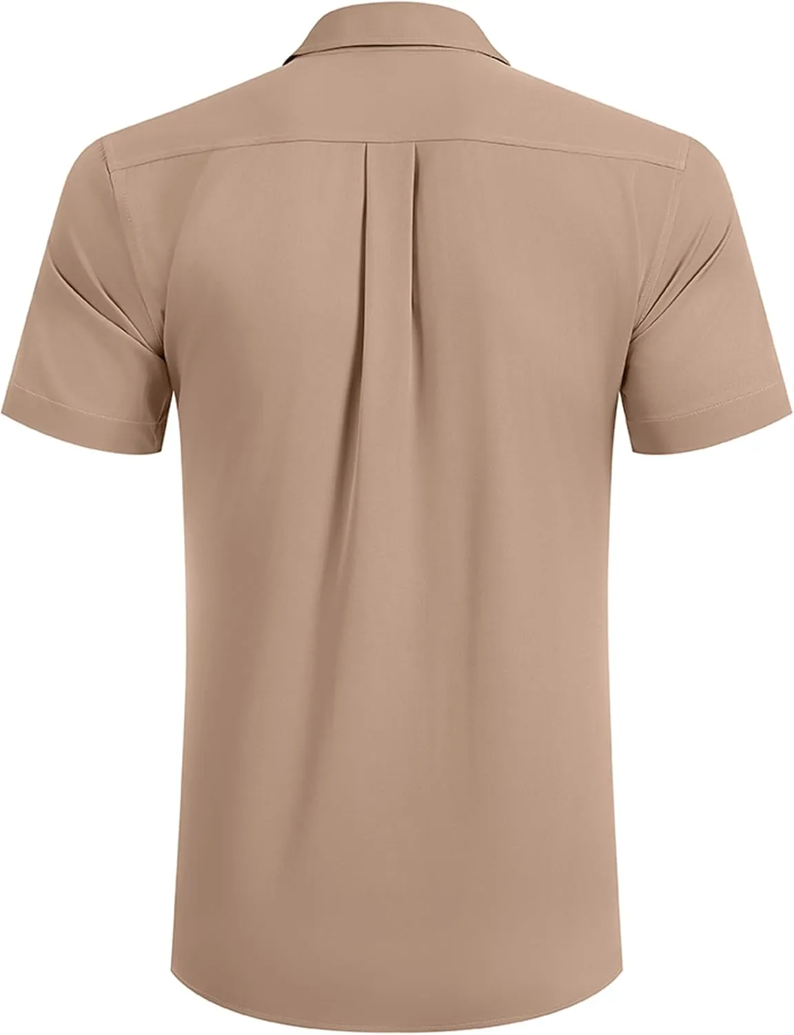 COOFANDY Mens Short Sleeve Dress Shirts Stretch Wrinkle Free Button Down Shirt Casual Summer Top