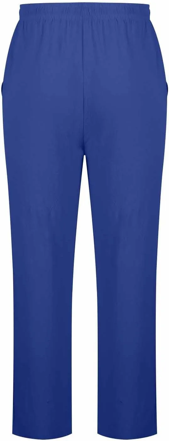 Cotton Linen Men's Wide Leg Linen Pants Elastic Waistband Comfortable Relax Fit Casual Beachwear Yoga Lounge