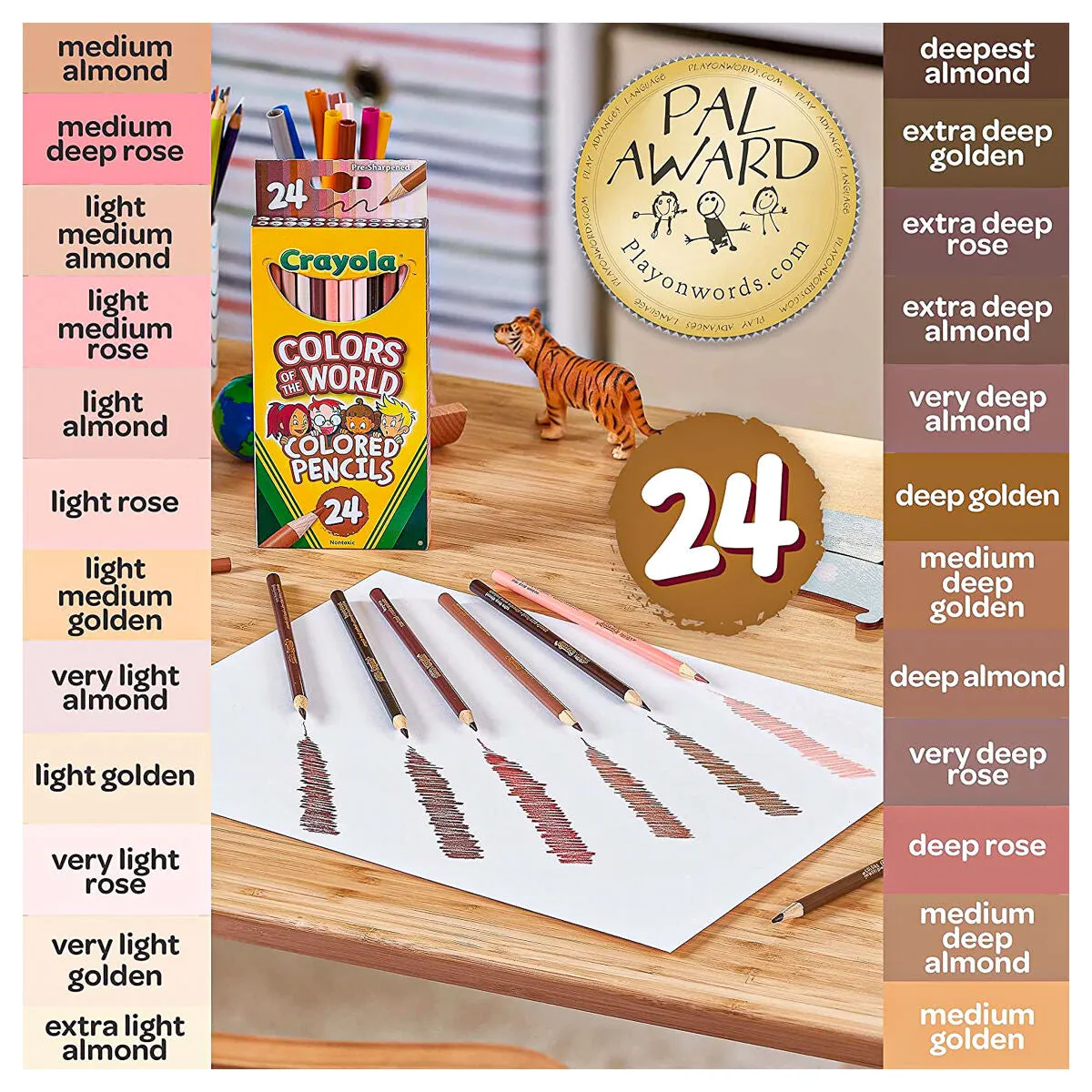 Crayola 24 Colours of the World Coloured Pencils
