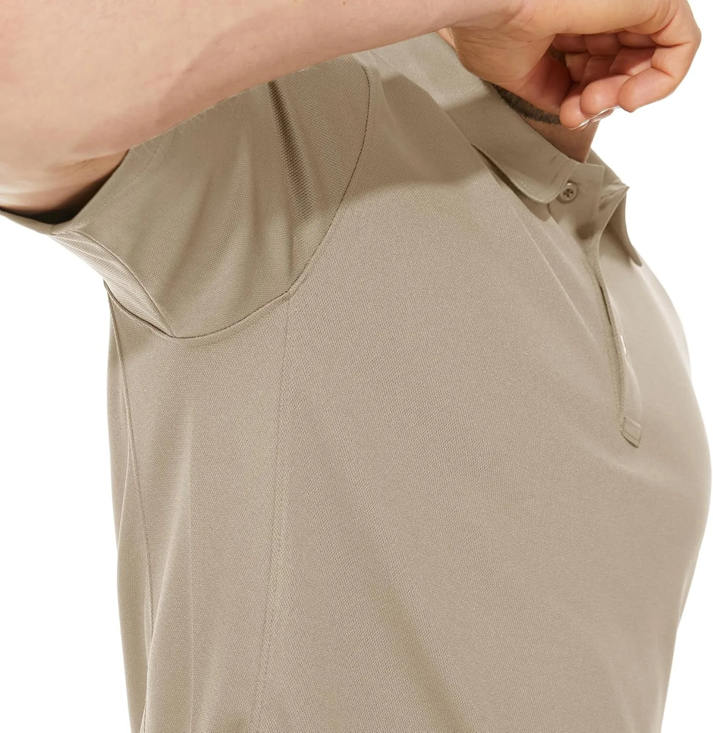 CRYSULLY Polo Shirts for Men Golf Shirt Short Sleeve Tactical Performance Polo T Shirts Dry Fit for Work, Fishing, Hiking