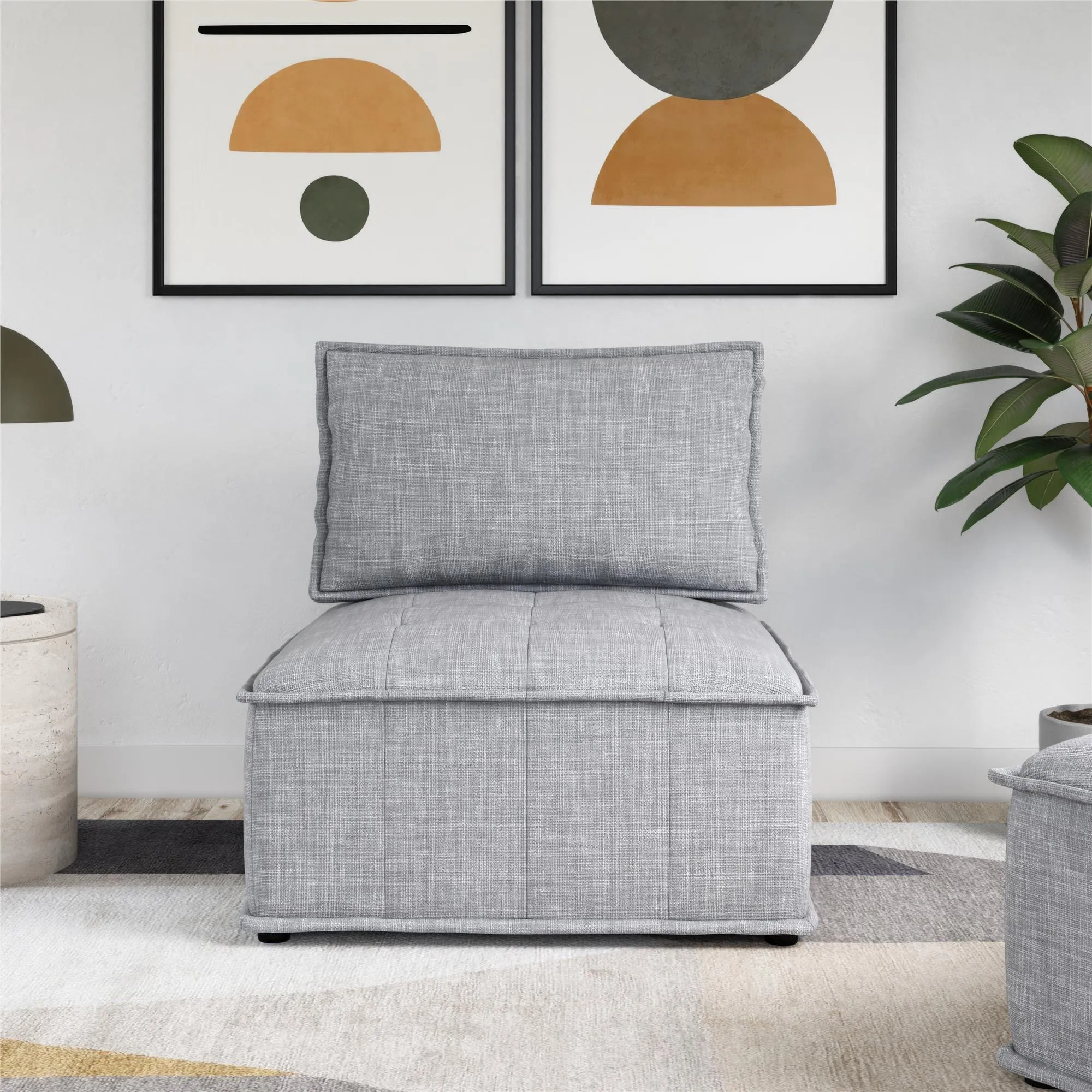 Darcy Armless Chair for Modular Sectional Sofa