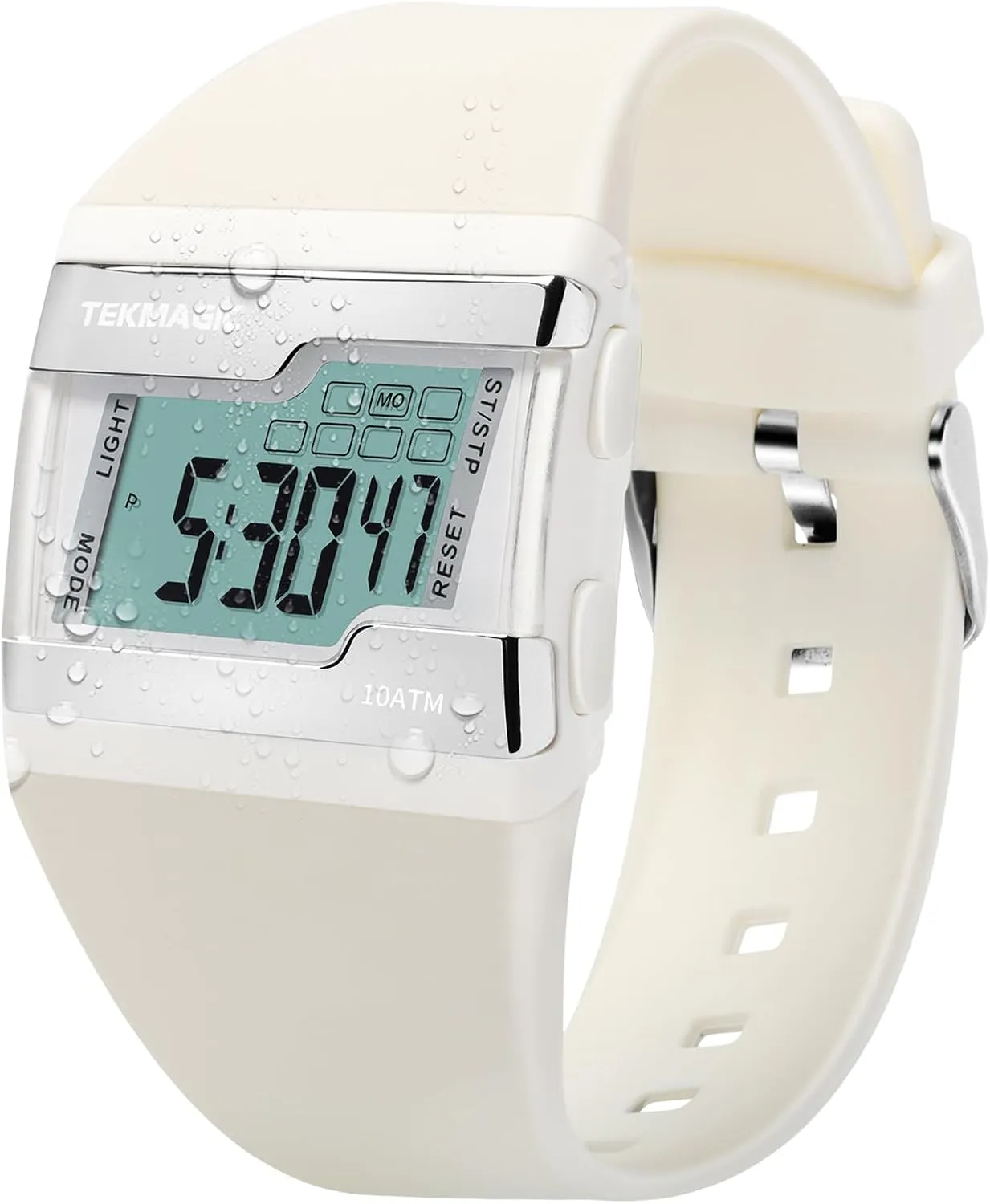 Digital Swimming Diving Wristwatch 10 ATM Waterproof with Multiple Functions of Lap Stopwatch, Alarm Clock, Calendar and Backlight