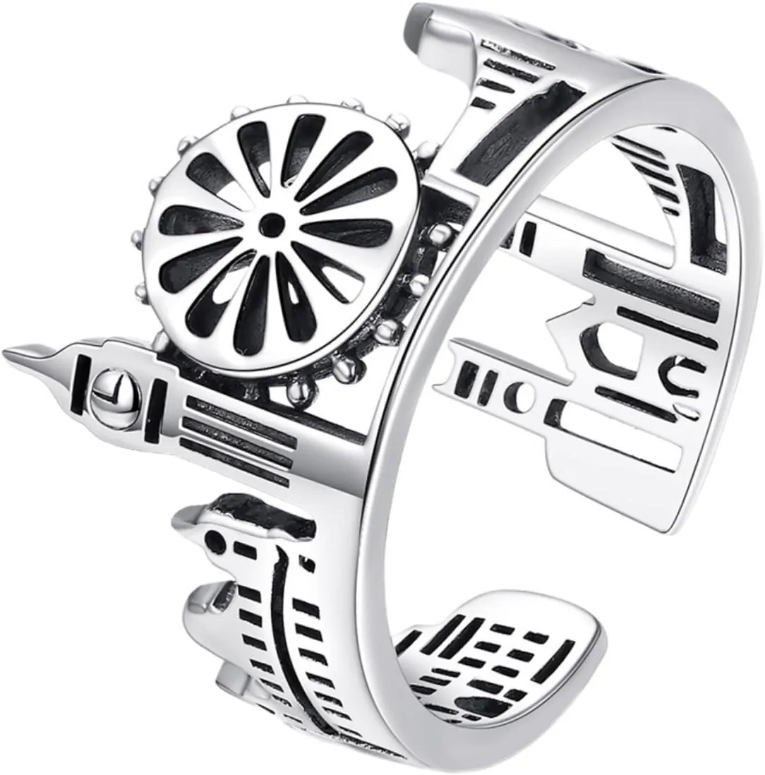Elegant Sterling Ring Simple Open Ring for Women Fashion Alloy Ring for Occasions